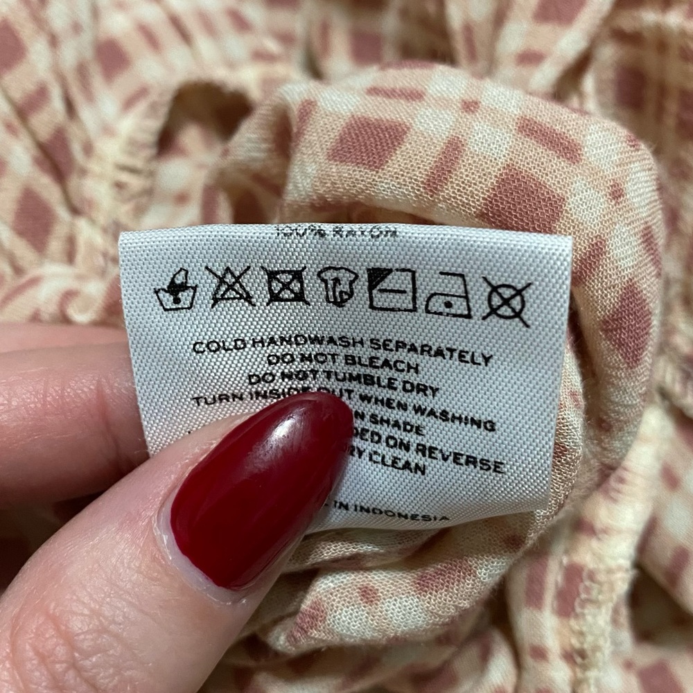 Faithful the Brand Maple Gingham Ditsy Midi Dress - Picture 8 of 10